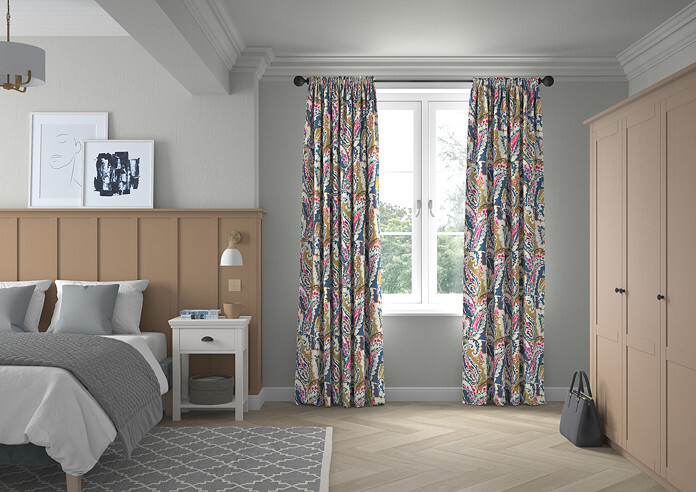 Aretha, Navy - Made to Measure Curtains - Image 5